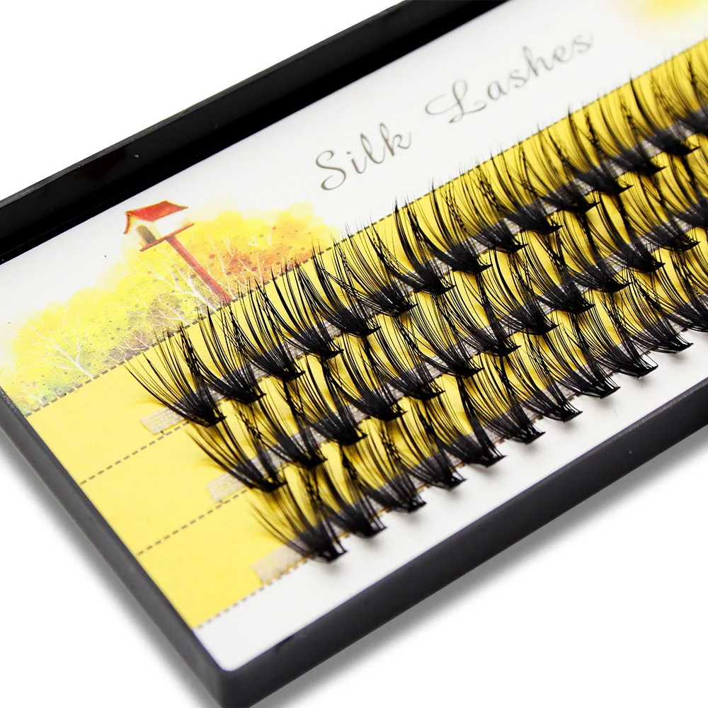 MUYD 20D/30D Mink Super Soft Cluster Eyelash Extension Natural 3D Russian Volume Faux Eyelashes Individual Makeup Silk Lashes