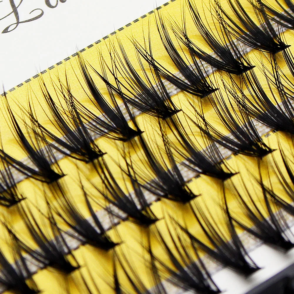 MYUD 20D/30D Cluster Silk 3D Russian Volume Individual Makeup Lashes Extension Beauty Cilia Natural Super Soft Faux Eyelashes