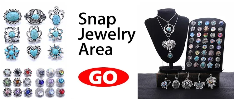 Forty Style High Quality Fashion Color Crystal Snap Button 5Pcs Snap Button Jewelry Women's 18mm Snap Bracelet Accessories Gift