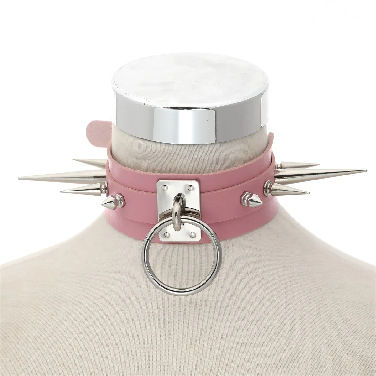 Goth Spike Choker Collar Black Pu Leather Gothic Accessories Woman Punk Chocker Emo Cosplay Jewelry