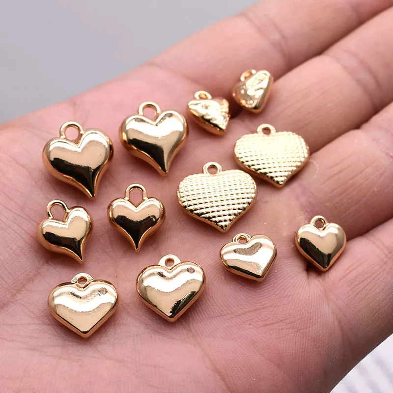 27 style Heart Pendant Charms Metal Alloy Love Heart Charms Pendants For Jewelry Making Findings DIY Necklace Pendants 6pcs