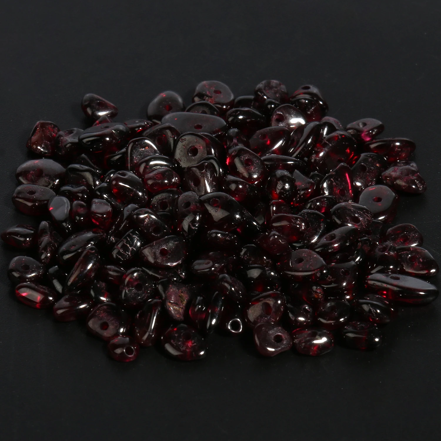 Natural Dark Red Garnet Irregular Shape Gravel Stone Beads Loose Beads For Jewelry Making DIY Necklace Bracelet Accessories 16''