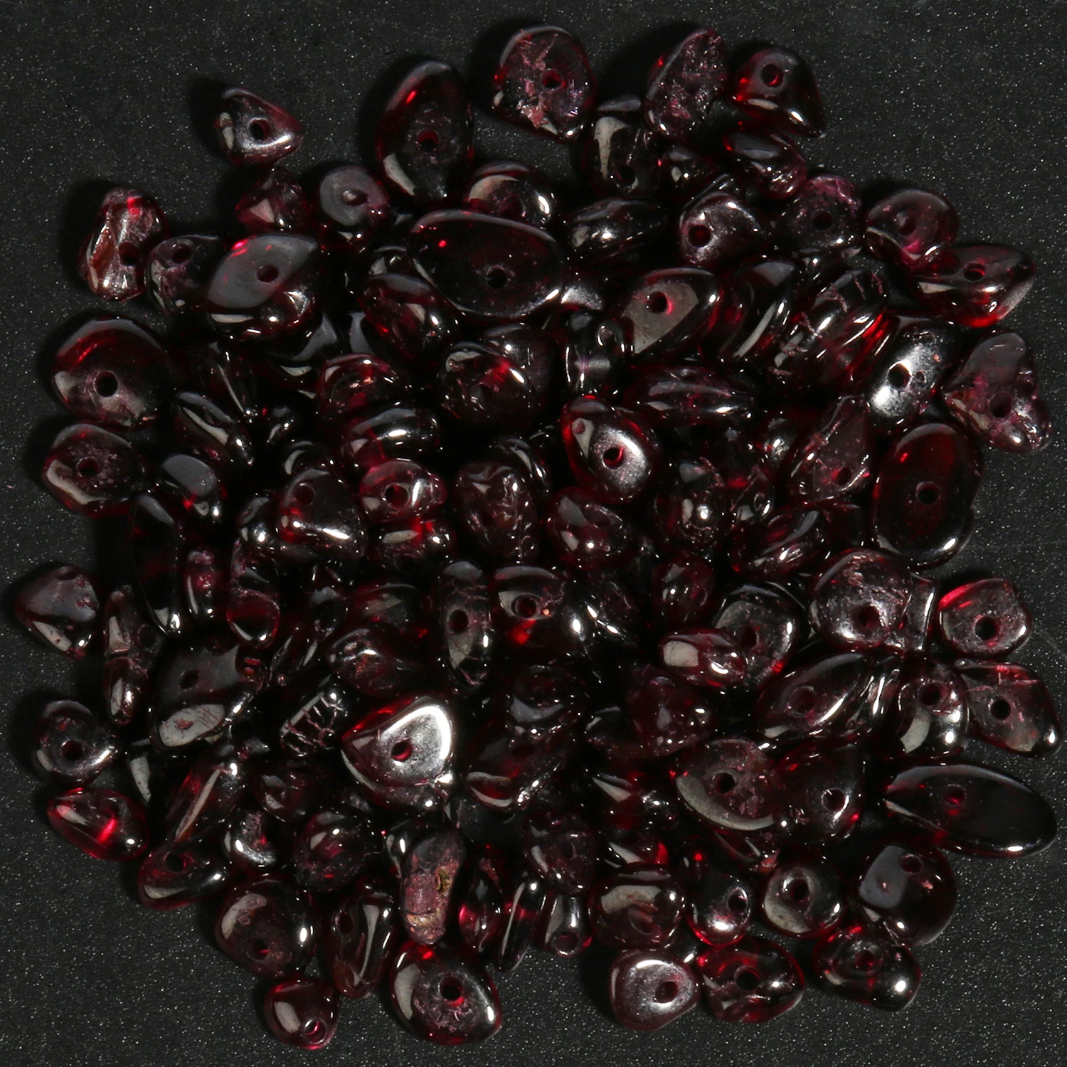 Natural Dark Red Garnet Irregular Shape Gravel Stone Beads Loose Beads For Jewelry Making DIY Necklace Bracelet Accessories 16''