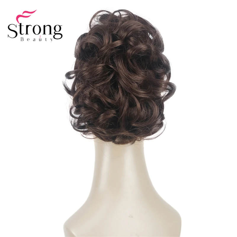StrongBeauty Silver Short Natural Wave Ponytail Hair Extension With Claw Clip In Hairpiece COLOUR CHOICES