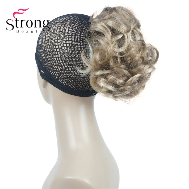 StrongBeauty Silver Short Natural Wave Ponytail Hair Extension With Claw Clip In Hairpiece COLOUR CHOICES