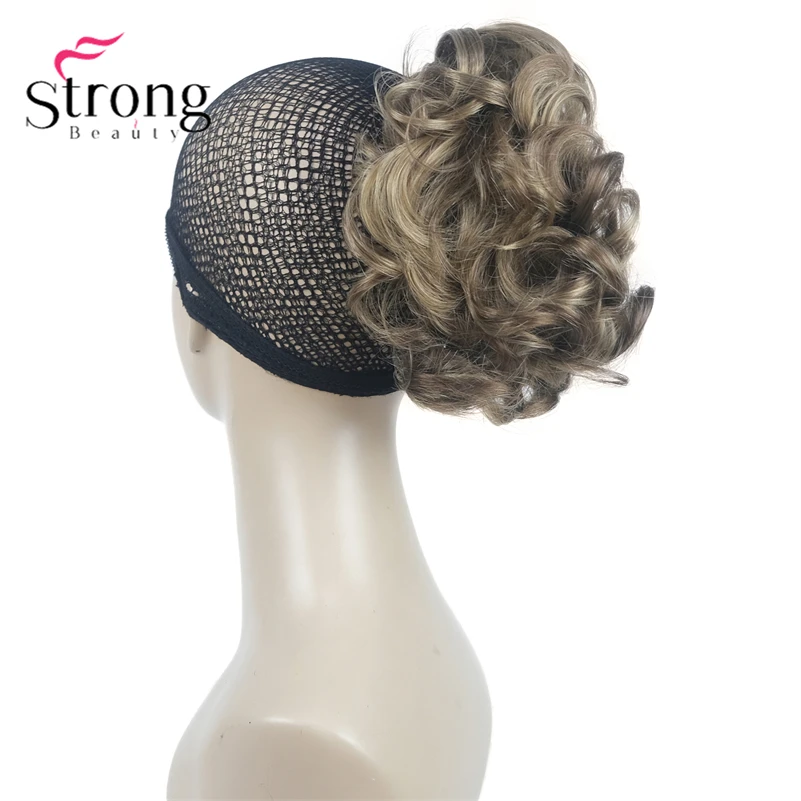 StrongBeauty Silver Short Natural Wave Ponytail Hair Extension With Claw Clip In Hairpiece COLOUR CHOICES