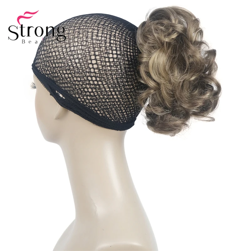StrongBeauty Silver Short Natural Wave Ponytail Hair Extension With Claw Clip In Hairpiece COLOUR CHOICES