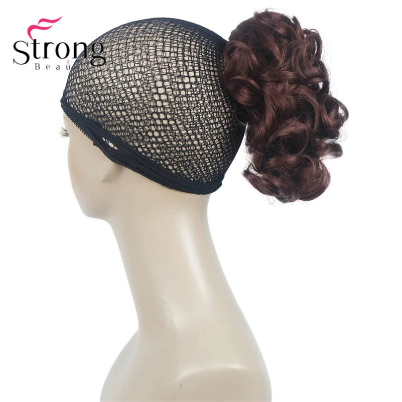 StrongBeauty Silver Short Natural Wave Ponytail Hair Extension With Claw Clip In Hairpiece COLOUR CHOICES
