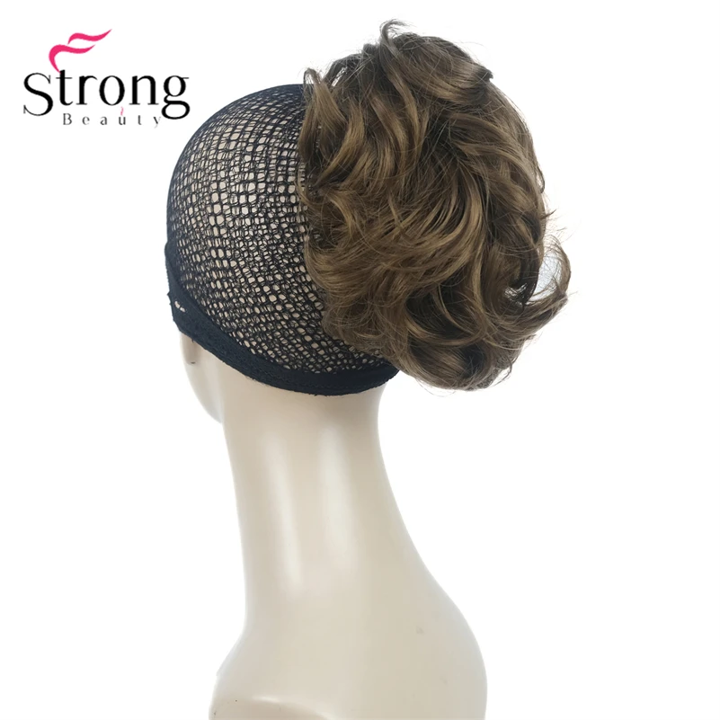 StrongBeauty Silver Short Natural Wave Ponytail Hair Extension With Claw Clip In Hairpiece COLOUR CHOICES