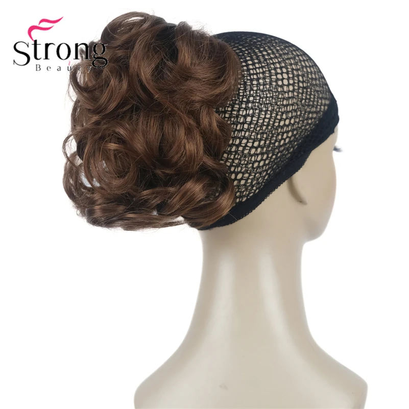 StrongBeauty Silver Short Natural Wave Ponytail Hair Extension With Claw Clip In Hairpiece COLOUR CHOICES