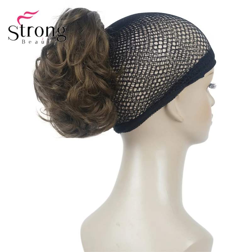 StrongBeauty Silver Short Natural Wave Ponytail Hair Extension With Claw Clip In Hairpiece COLOUR CHOICES
