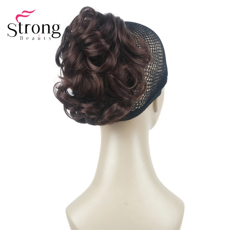 StrongBeauty Silver Short Natural Wave Ponytail Hair Extension With Claw Clip In Hairpiece COLOUR CHOICES
