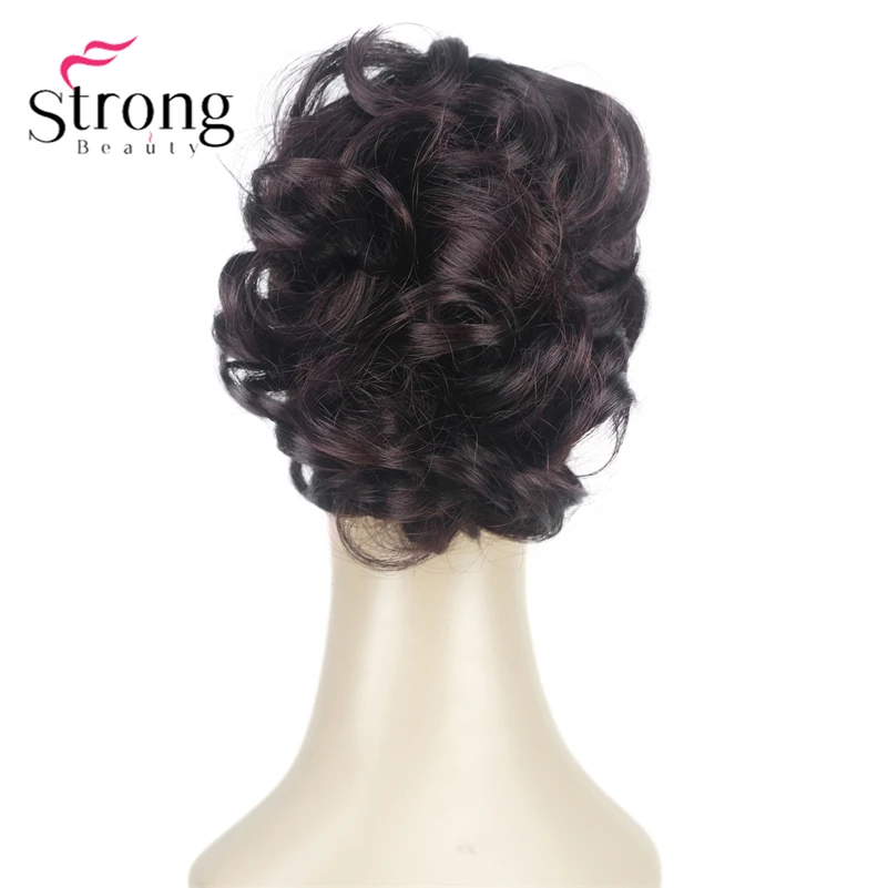 StrongBeauty Silver Short Natural Wave Ponytail Hair Extension With Claw Clip In Hairpiece COLOUR CHOICES