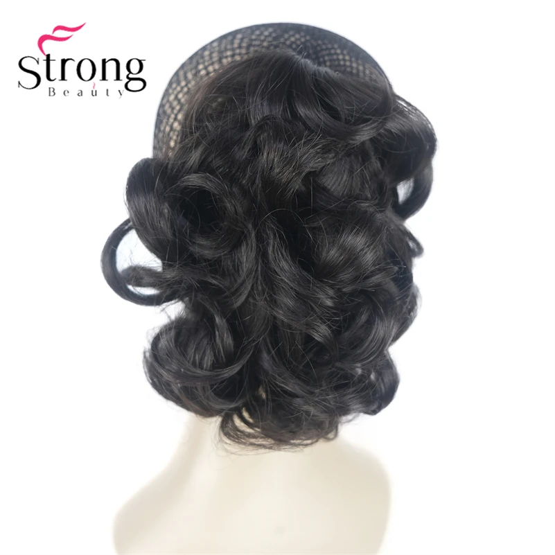 StrongBeauty Silver Short Natural Wave Ponytail Hair Extension With Claw Clip In Hairpiece COLOUR CHOICES