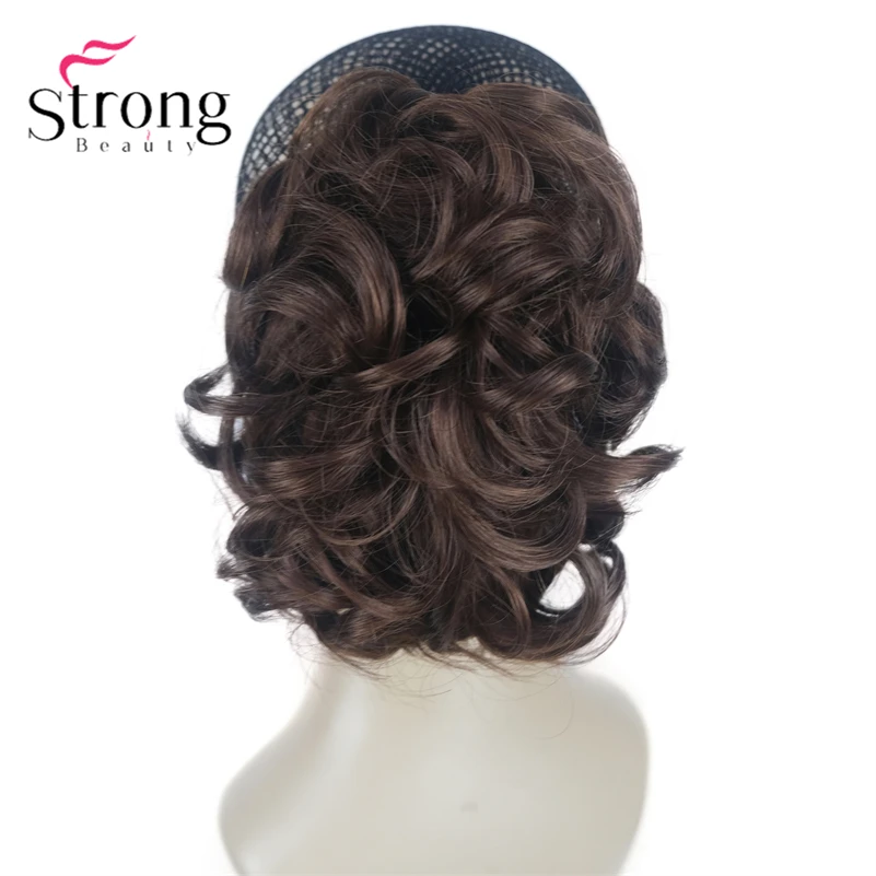StrongBeauty Silver Short Natural Wave Ponytail Hair Extension With Claw Clip In Hairpiece COLOUR CHOICES