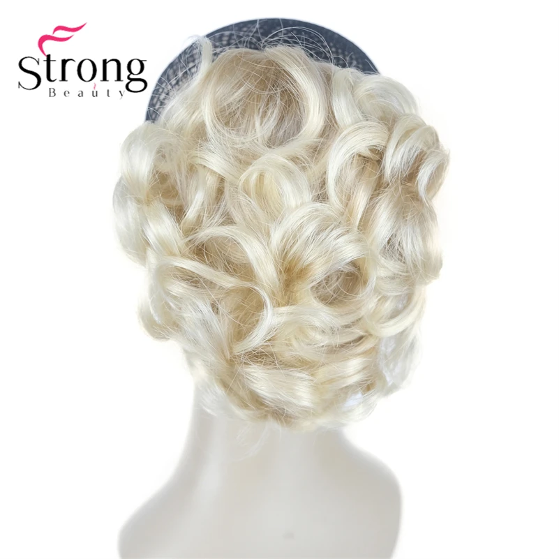 StrongBeauty Silver Short Natural Wave Ponytail Hair Extension With Claw Clip In Hairpiece COLOUR CHOICES