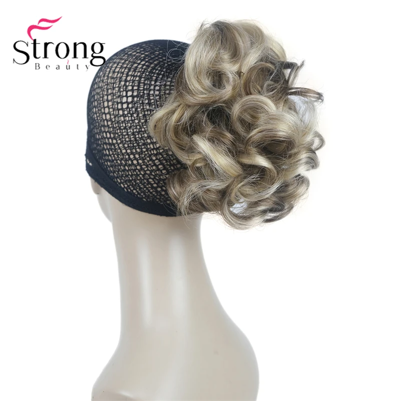 StrongBeauty Silver Short Natural Wave Ponytail Hair Extension With Claw Clip In Hairpiece COLOUR CHOICES