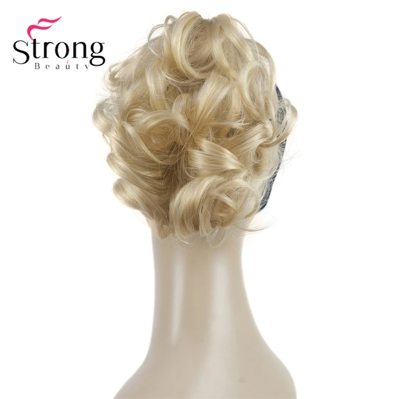 StrongBeauty Silver Short Natural Wave Ponytail Hair Extension With Claw Clip In Hairpiece COLOUR CHOICES
