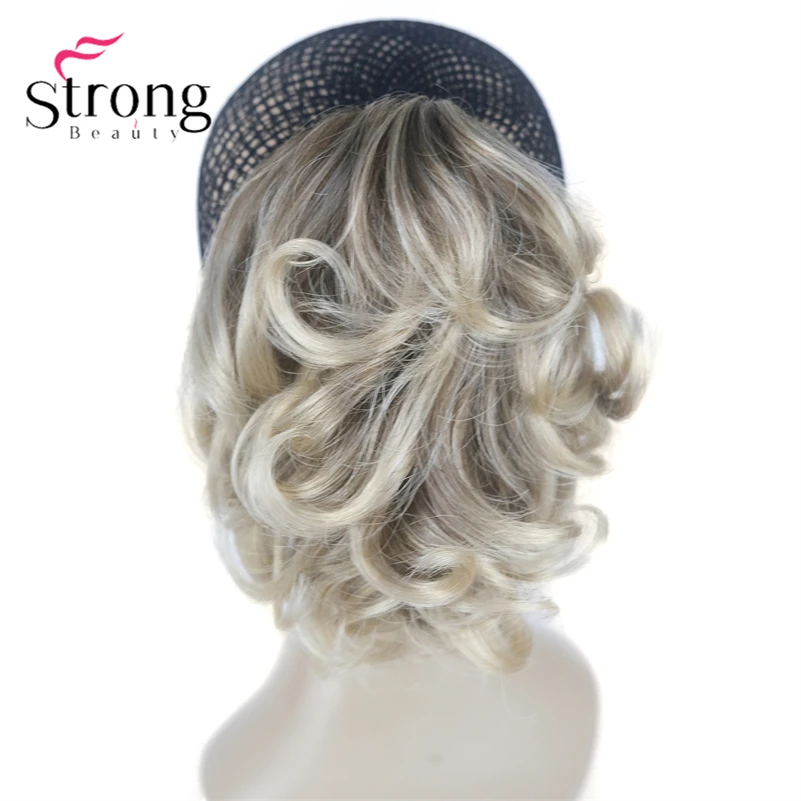 StrongBeauty Silver Short Natural Wave Ponytail Hair Extension With Claw Clip In Hairpiece COLOUR CHOICES