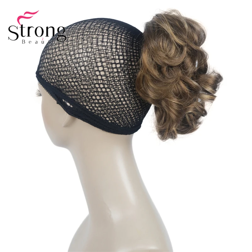 StrongBeauty Silver Short Natural Wave Ponytail Hair Extension With Claw Clip In Hairpiece COLOUR CHOICES