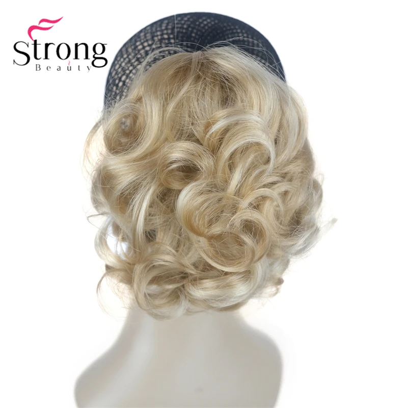 StrongBeauty Silver Short Natural Wave Ponytail Hair Extension With Claw Clip In Hairpiece COLOUR CHOICES