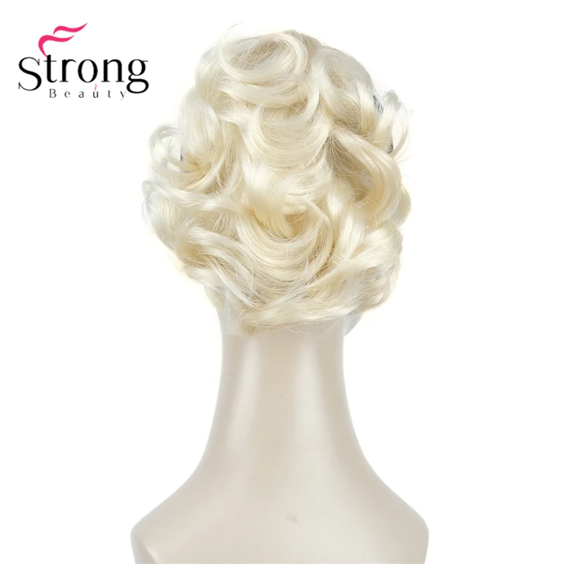 StrongBeauty Silver Short Natural Wave Ponytail Hair Extension With Claw Clip In Hairpiece COLOUR CHOICES