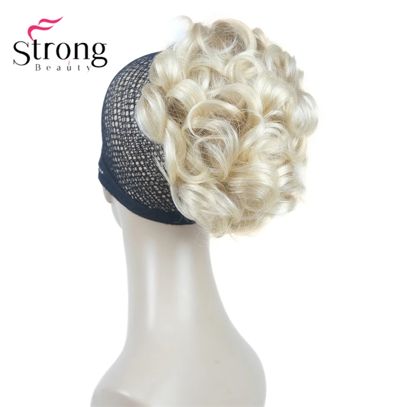 StrongBeauty Silver Short Natural Wave Ponytail Hair Extension With Claw Clip In Hairpiece COLOUR CHOICES