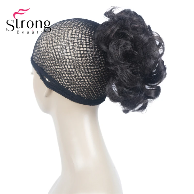 StrongBeauty Silver Short Natural Wave Ponytail Hair Extension With Claw Clip In Hairpiece COLOUR CHOICES