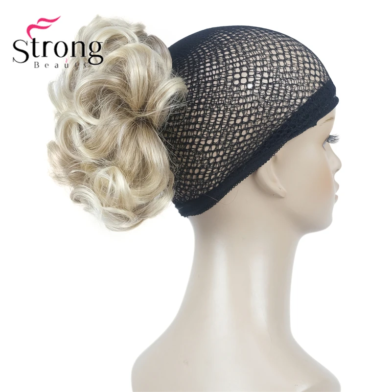 StrongBeauty Silver Short Natural Wave Ponytail Hair Extension With Claw Clip In Hairpiece COLOUR CHOICES