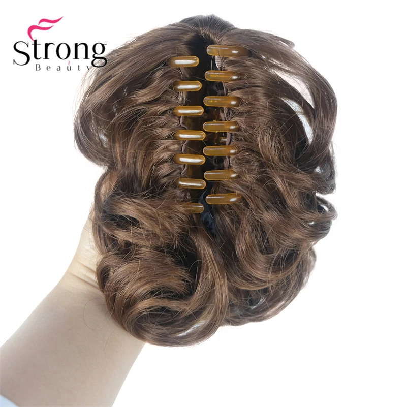 StrongBeauty Silver Short Natural Wave Ponytail Hair Extension With Claw Clip In Hairpiece COLOUR CHOICES