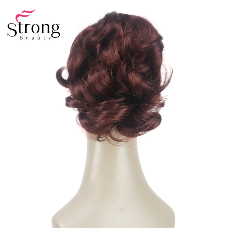 StrongBeauty Silver Short Natural Wave Ponytail Hair Extension With Claw Clip In Hairpiece COLOUR CHOICES