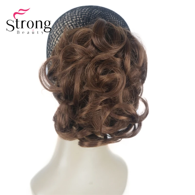 StrongBeauty Silver Short Natural Wave Ponytail Hair Extension With Claw Clip In Hairpiece COLOUR CHOICES