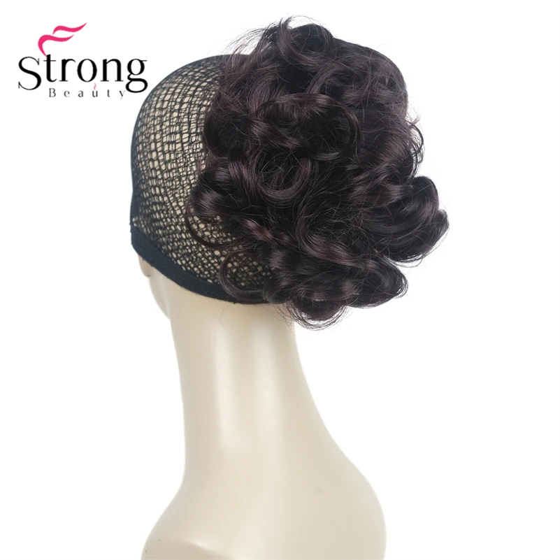 StrongBeauty Silver Short Natural Wave Ponytail Hair Extension With Claw Clip In Hairpiece COLOUR CHOICES