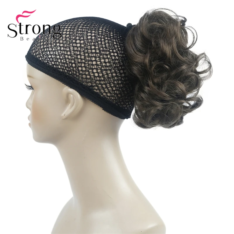 StrongBeauty Silver Short Natural Wave Ponytail Hair Extension With Claw Clip In Hairpiece COLOUR CHOICES