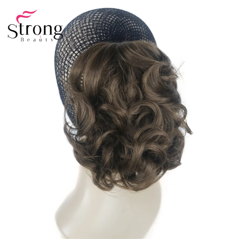 StrongBeauty Silver Short Natural Wave Ponytail Hair Extension With Claw Clip In Hairpiece COLOUR CHOICES