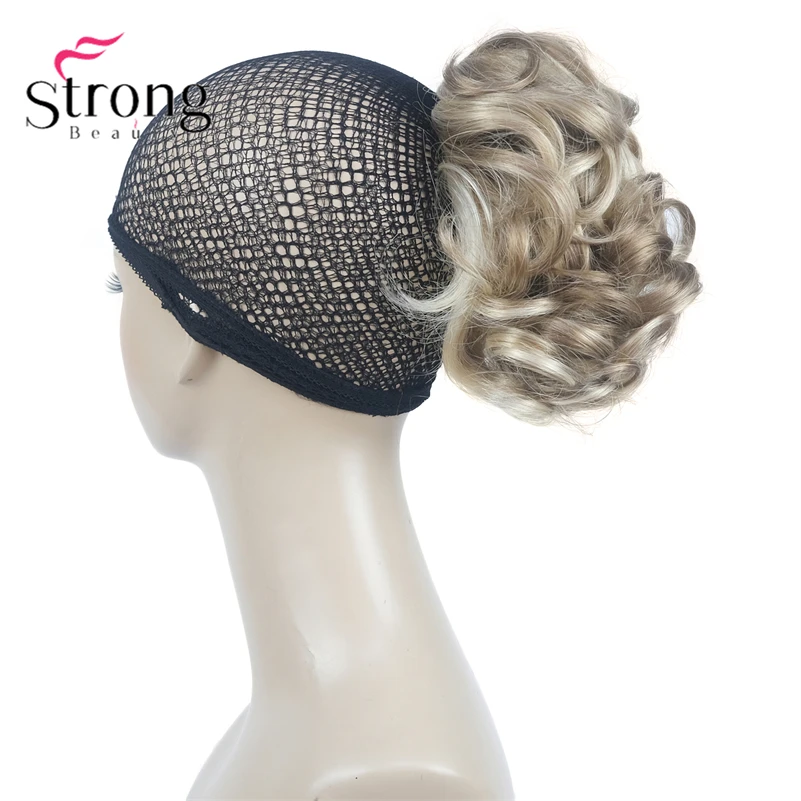 StrongBeauty Silver Short Natural Wave Ponytail Hair Extension With Claw Clip In Hairpiece COLOUR CHOICES
