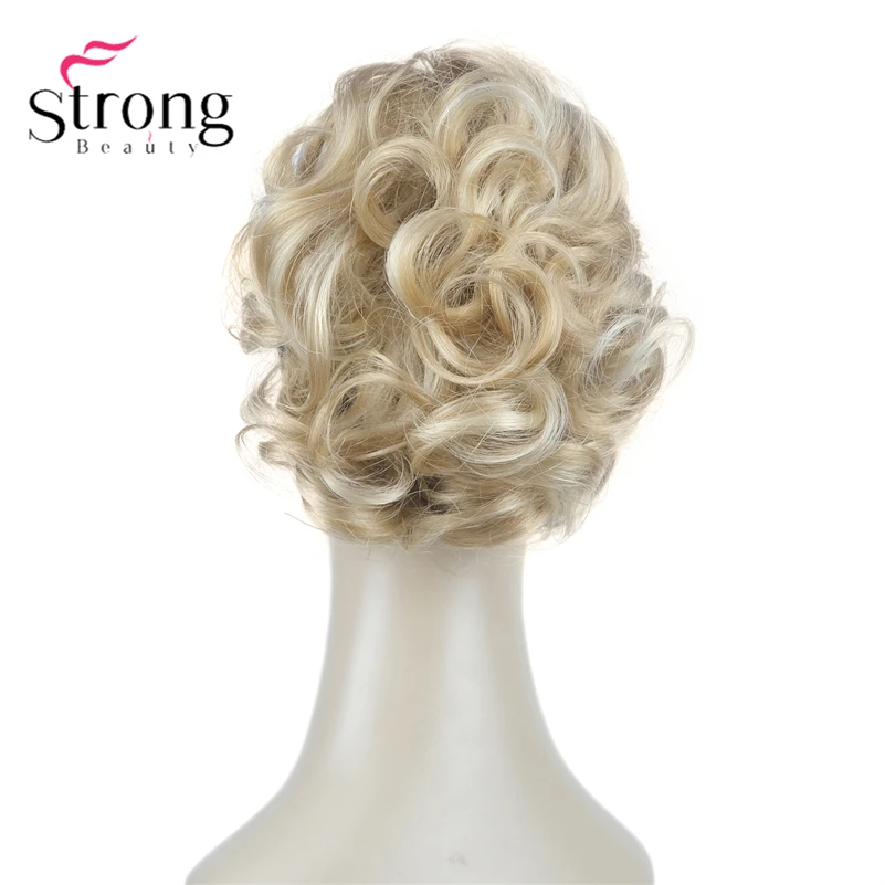 StrongBeauty Silver Short Natural Wave Ponytail Hair Extension With Claw Clip In Hairpiece COLOUR CHOICES
