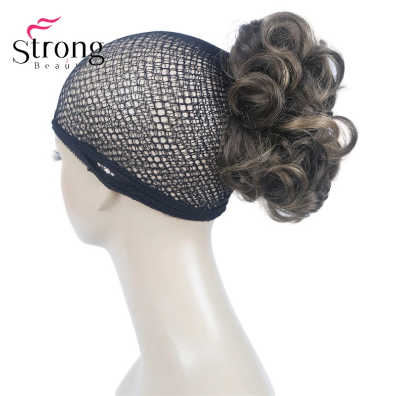 StrongBeauty Silver Short Natural Wave Ponytail Hair Extension With Claw Clip In Hairpiece COLOUR CHOICES