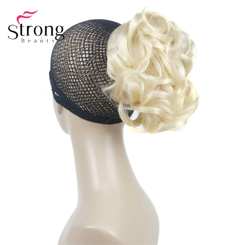 StrongBeauty Silver Short Natural Wave Ponytail Hair Extension With Claw Clip In Hairpiece COLOUR CHOICES