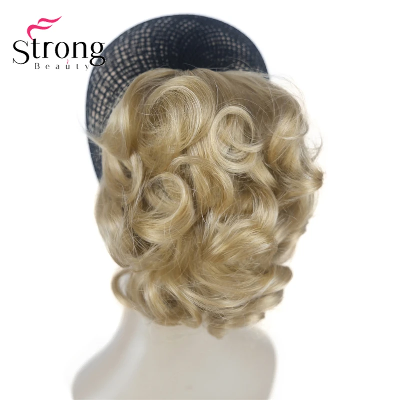 StrongBeauty Silver Short Natural Wave Ponytail Hair Extension With Claw Clip In Hairpiece COLOUR CHOICES