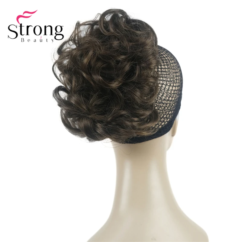 StrongBeauty Silver Short Natural Wave Ponytail Hair Extension With Claw Clip In Hairpiece COLOUR CHOICES