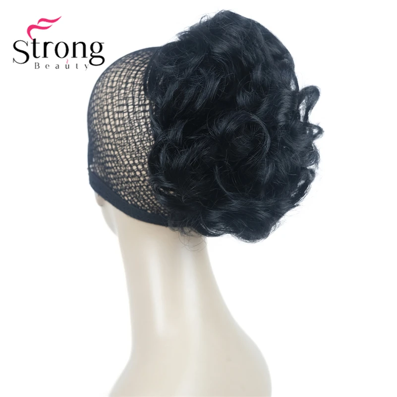 StrongBeauty Silver Short Natural Wave Ponytail Hair Extension With Claw Clip In Hairpiece COLOUR CHOICES