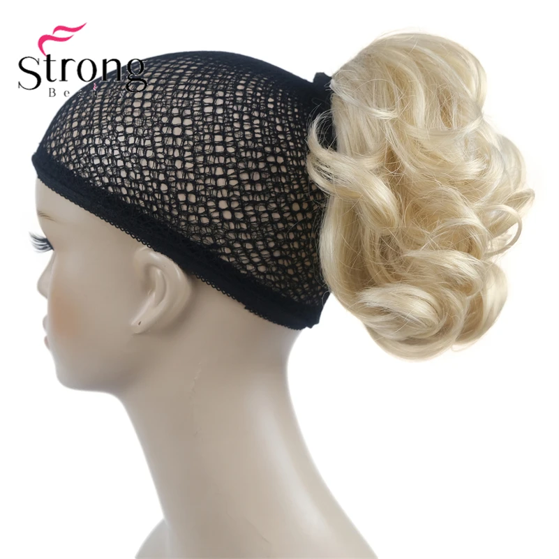 StrongBeauty Silver Short Natural Wave Ponytail Hair Extension With Claw Clip In Hairpiece COLOUR CHOICES