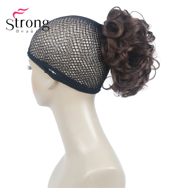 StrongBeauty Silver Short Natural Wave Ponytail Hair Extension With Claw Clip In Hairpiece COLOUR CHOICES