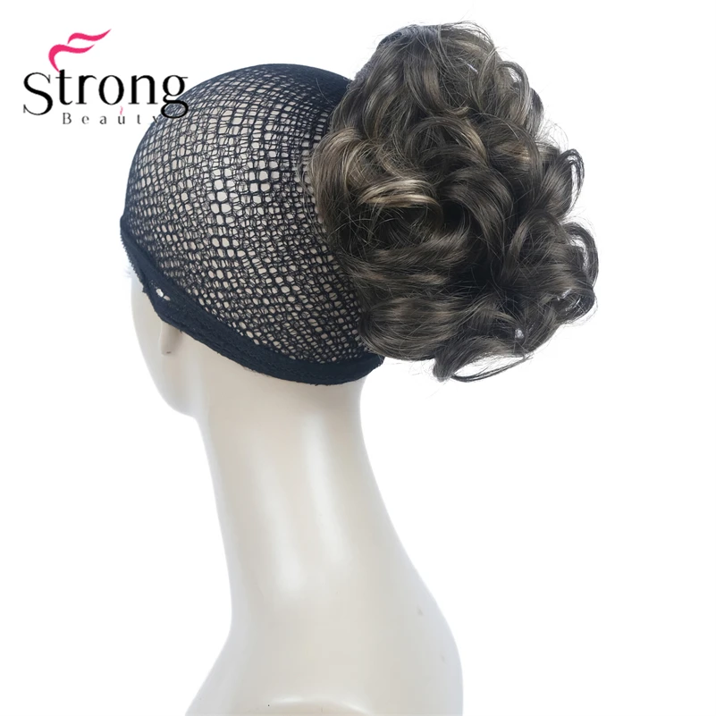 StrongBeauty Silver Short Natural Wave Ponytail Hair Extension With Claw Clip In Hairpiece COLOUR CHOICES