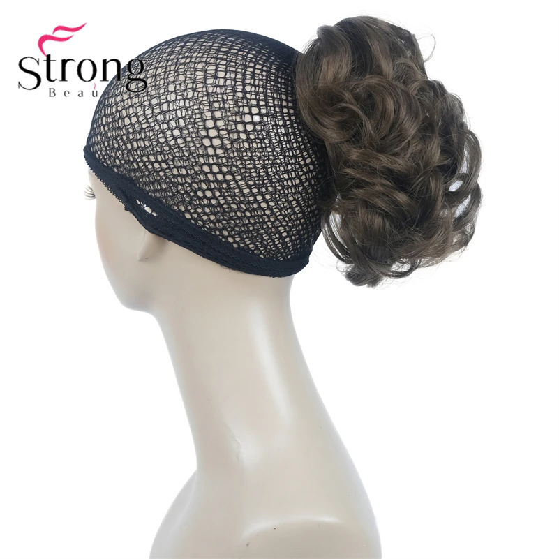 StrongBeauty Silver Short Natural Wave Ponytail Hair Extension With Claw Clip In Hairpiece COLOUR CHOICES