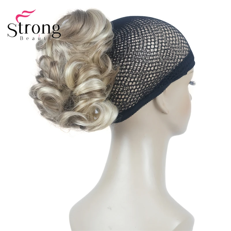 StrongBeauty Silver Short Natural Wave Ponytail Hair Extension With Claw Clip In Hairpiece COLOUR CHOICES