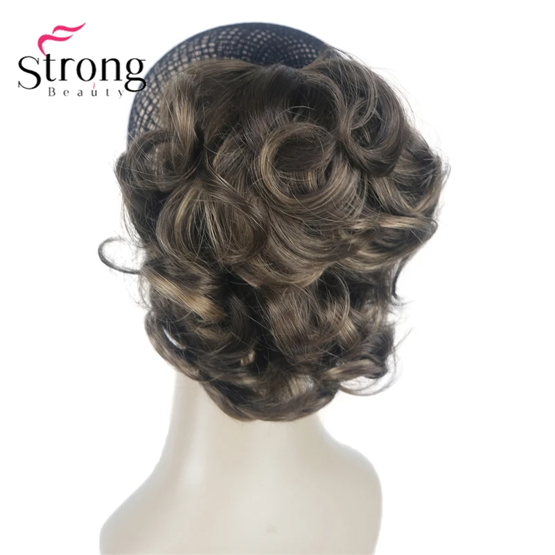 StrongBeauty Silver Short Natural Wave Ponytail Hair Extension With Claw Clip In Hairpiece COLOUR CHOICES