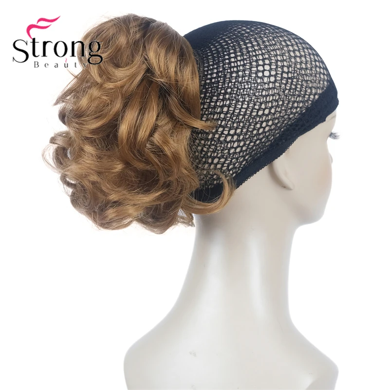 StrongBeauty Silver Short Natural Wave Ponytail Hair Extension With Claw Clip In Hairpiece COLOUR CHOICES
