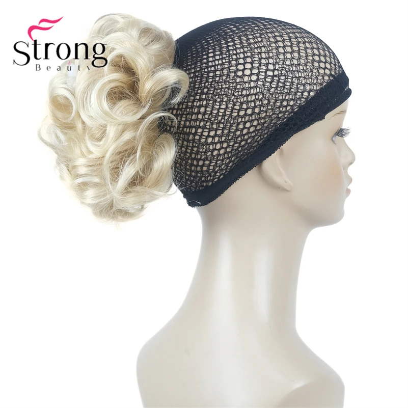StrongBeauty Silver Short Natural Wave Ponytail Hair Extension With Claw Clip In Hairpiece COLOUR CHOICES